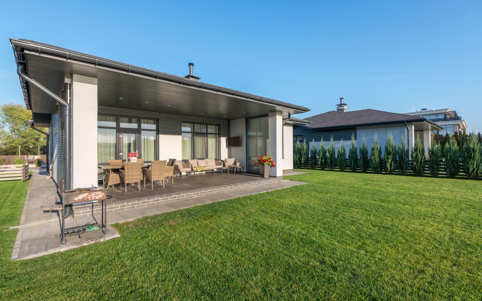 A well-presented contemporary home with a landscaped yard